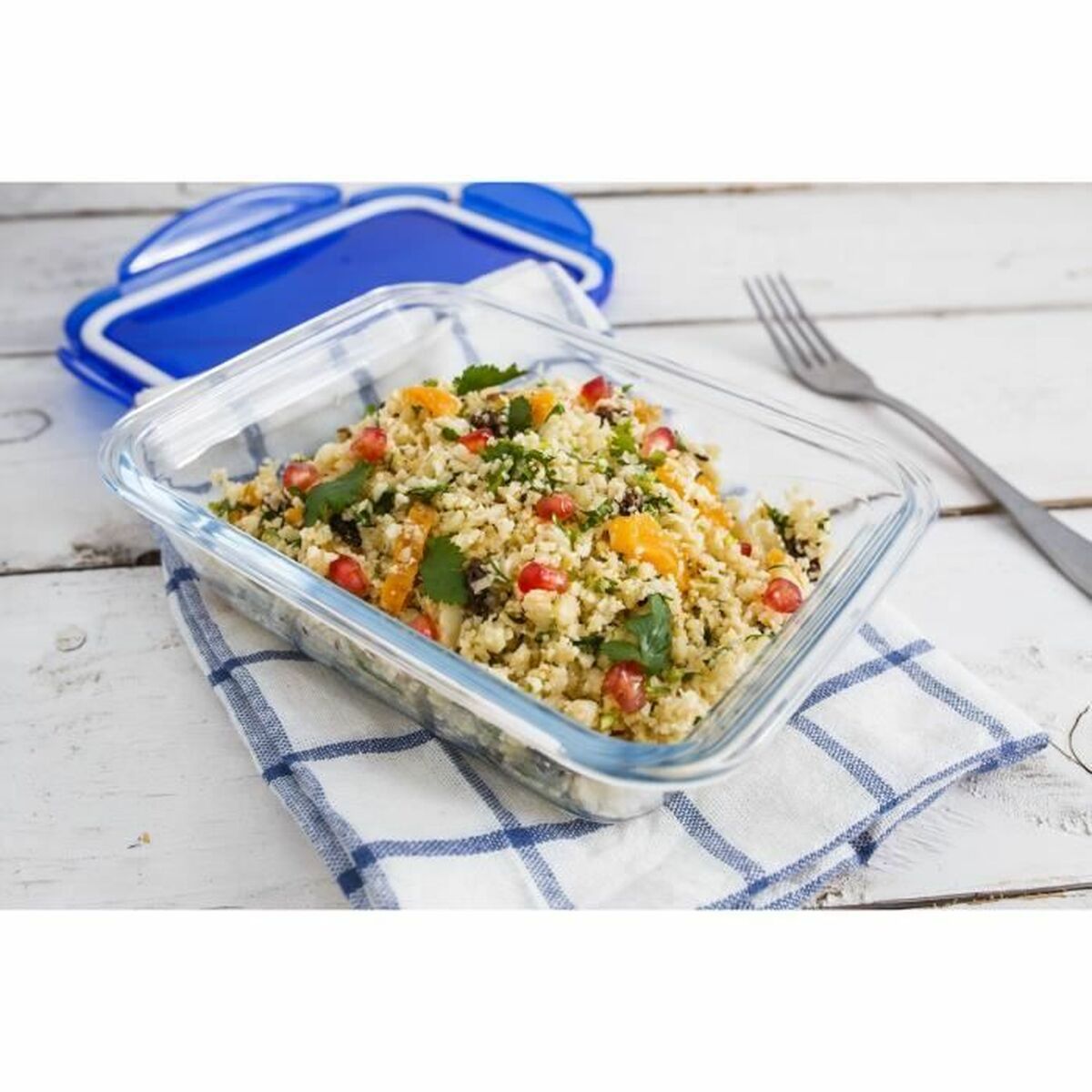 Ensemble de contenants de cuisine hermétiques empilables Pyrex Cook & Go Rectangulaire 0,8 L 5 Pièces
