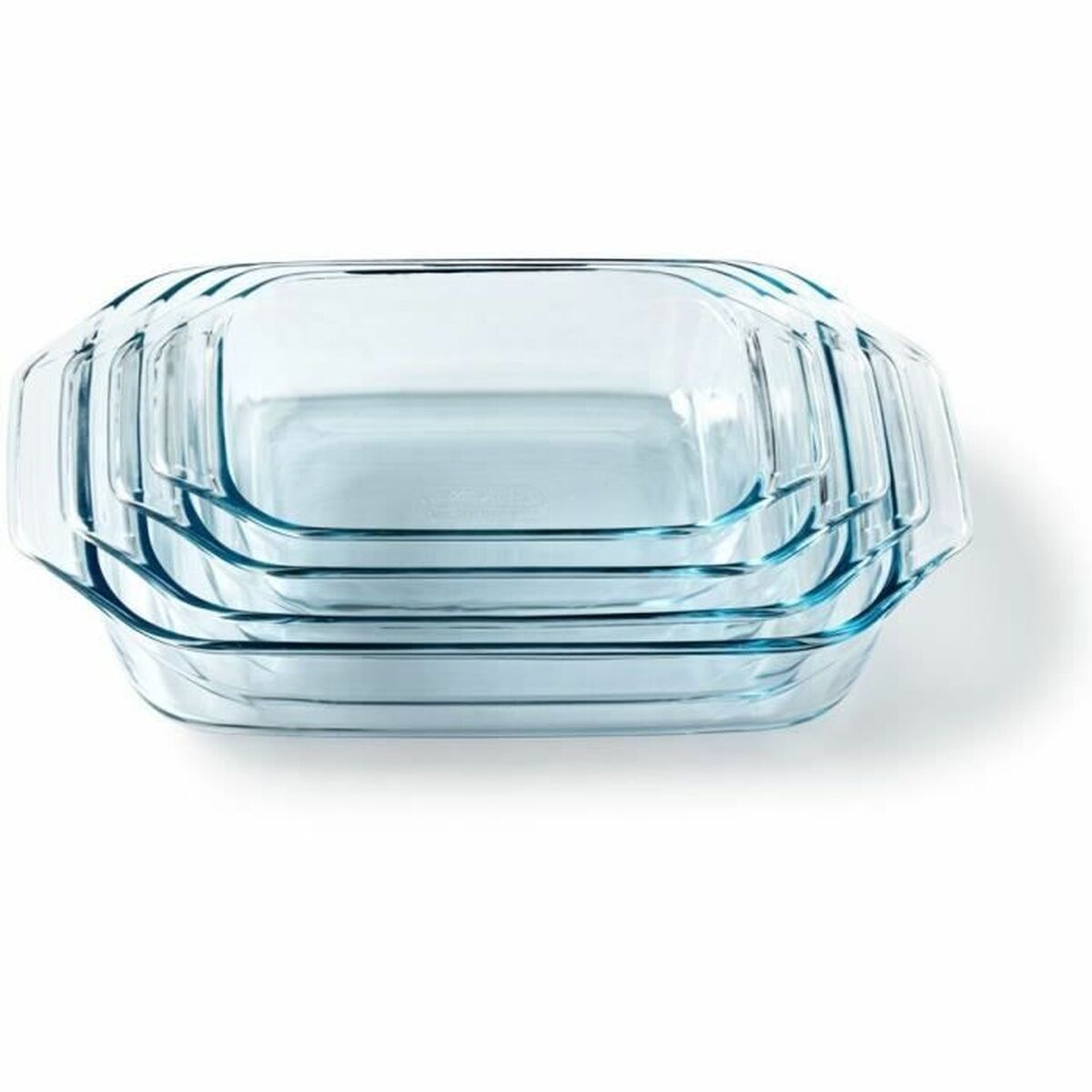 Ensemble de plats de cuisson au four Pyrex Transparent 4 Pièces