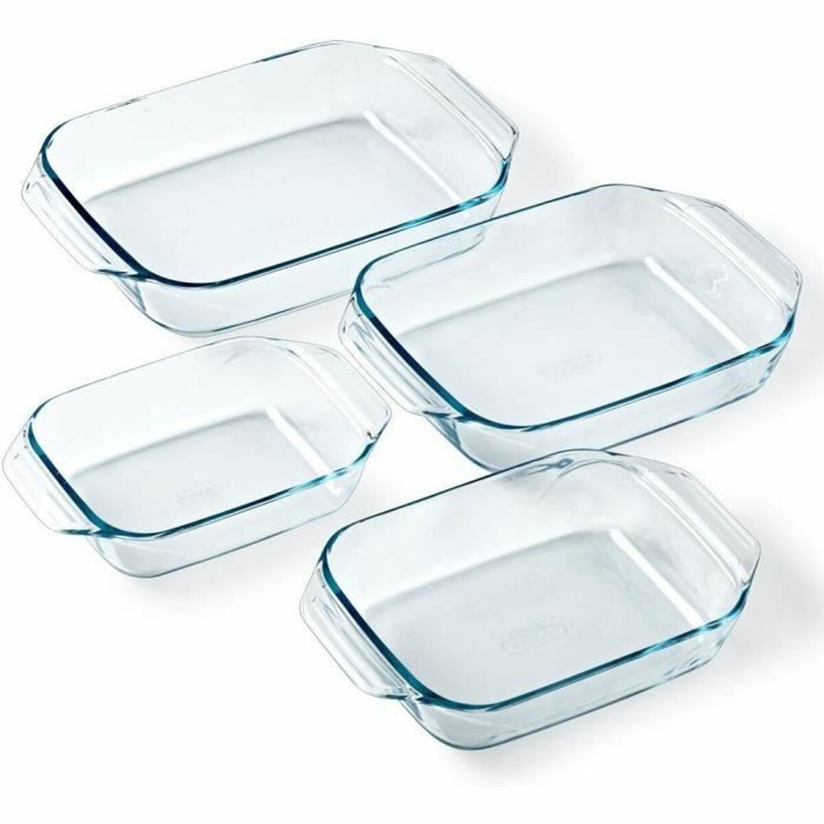 Ensemble de plats de cuisson au four Pyrex Transparent 4 Pièces