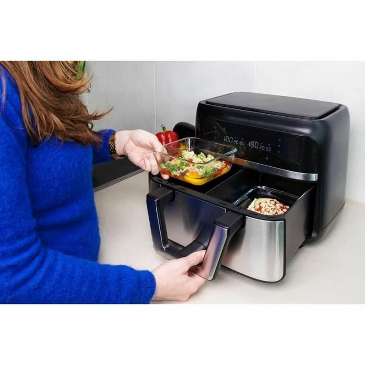 Plat de Four Pyrex Transparent Verre Borosilicaté Carré