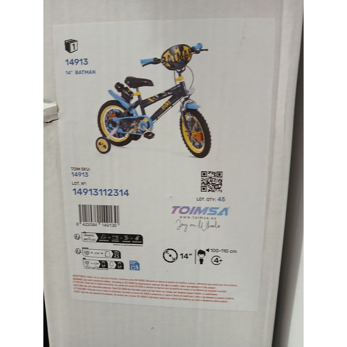 Vélo pour Enfants Batman 14"