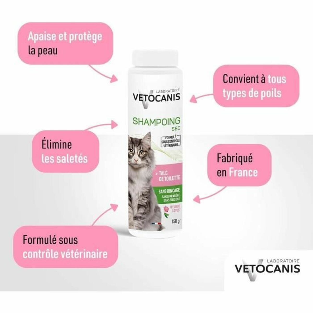 Shampoing pour animaux de compagnie Vetocanis