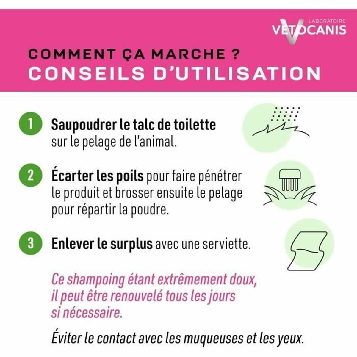 Shampoing pour animaux de compagnie Vetocanis