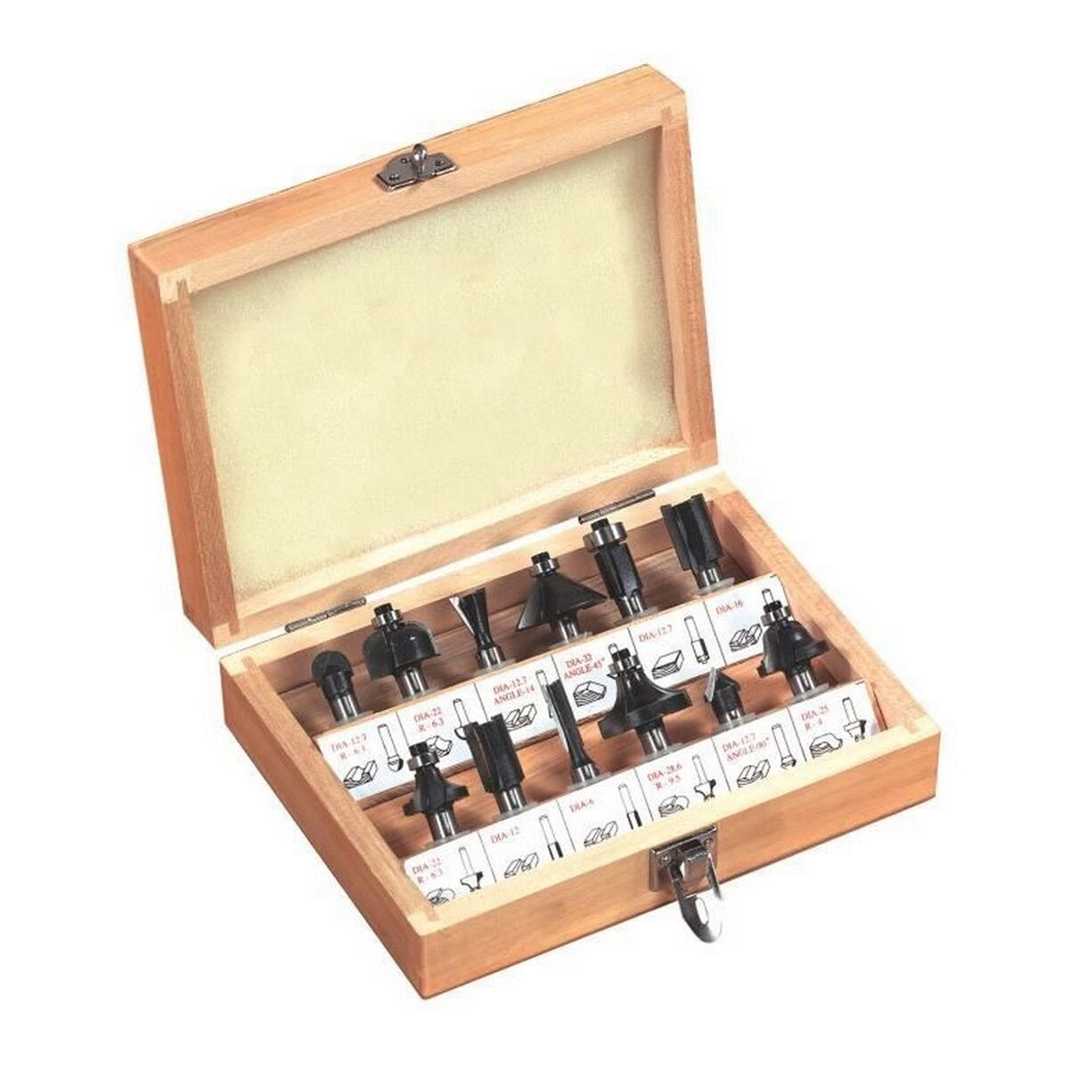 Kit de fraises multiusages Fartools 8 mm 12 Pièces