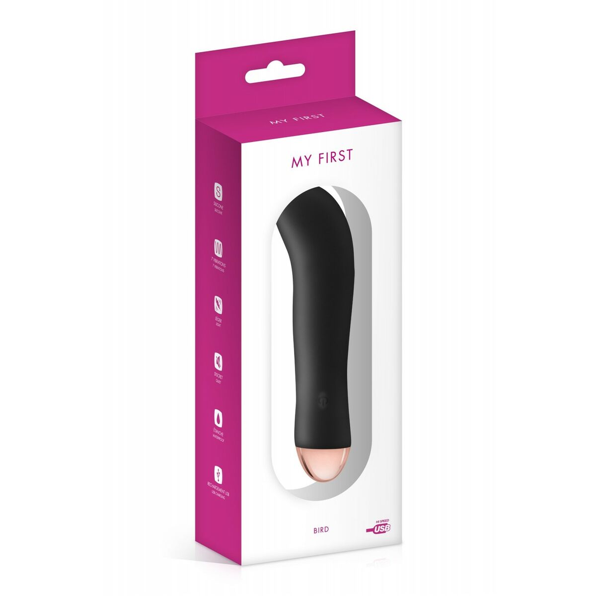 Vibrateur Point G My First Noir Silicone