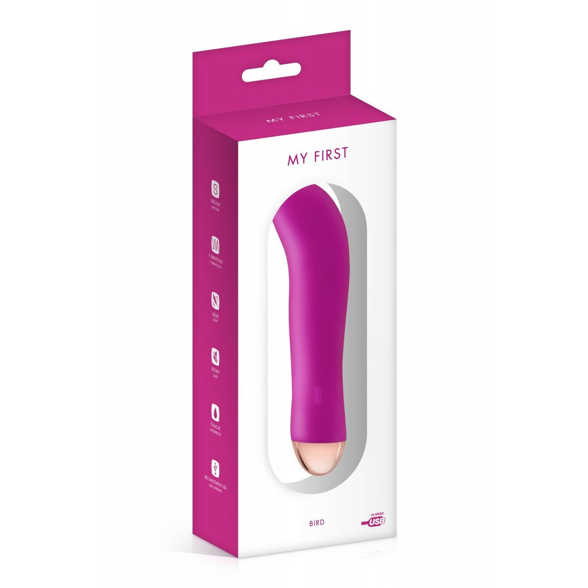 Vibrateur Point G My First Rose Silicone