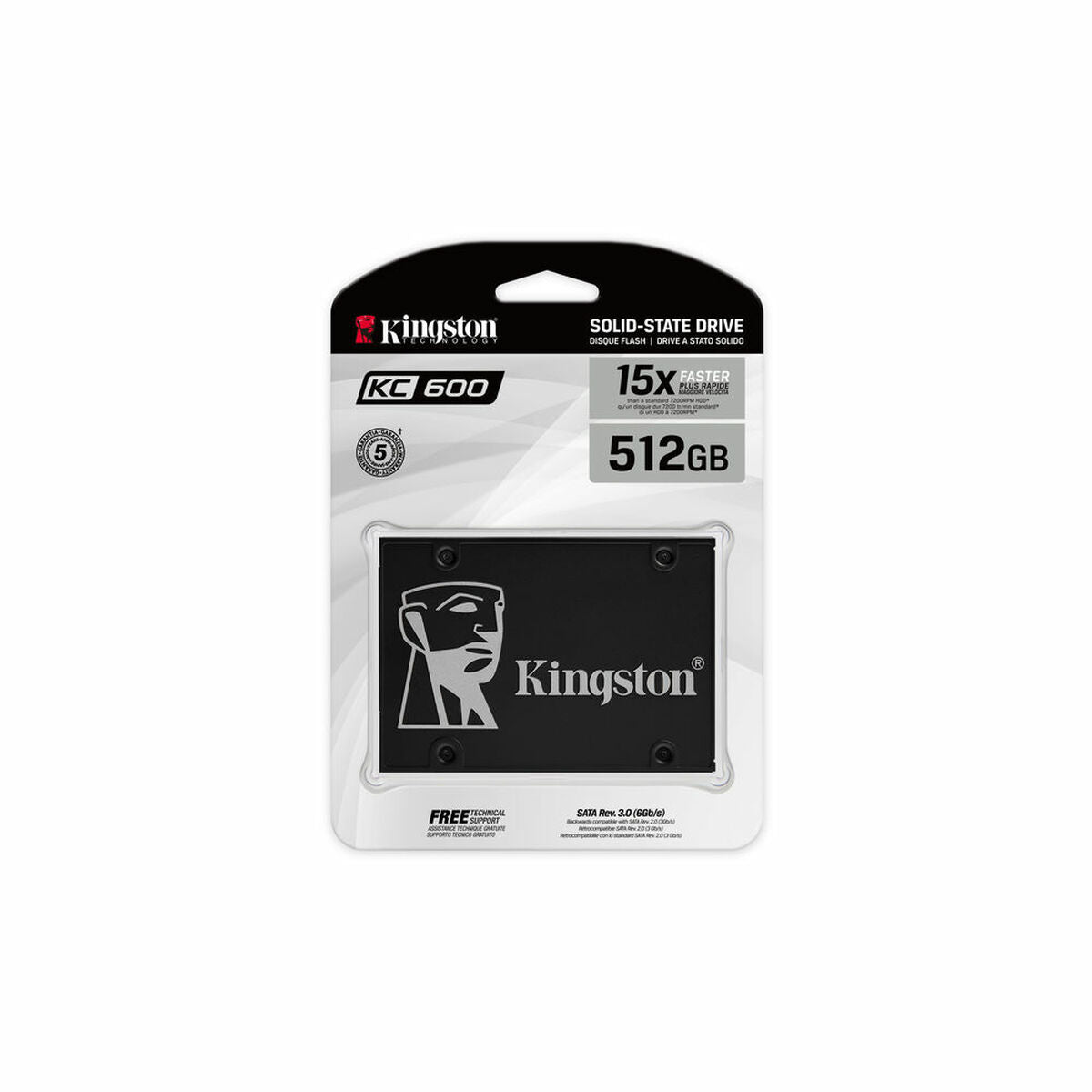 Disque dur Kingston SKC600/512G 2,5" SSD SATA III 512 GB SSD 512 GB