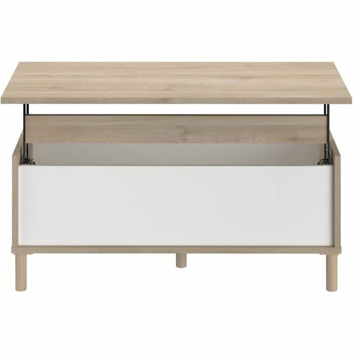 Table Parisot Blanc 100 x 50 x 43,6 cm