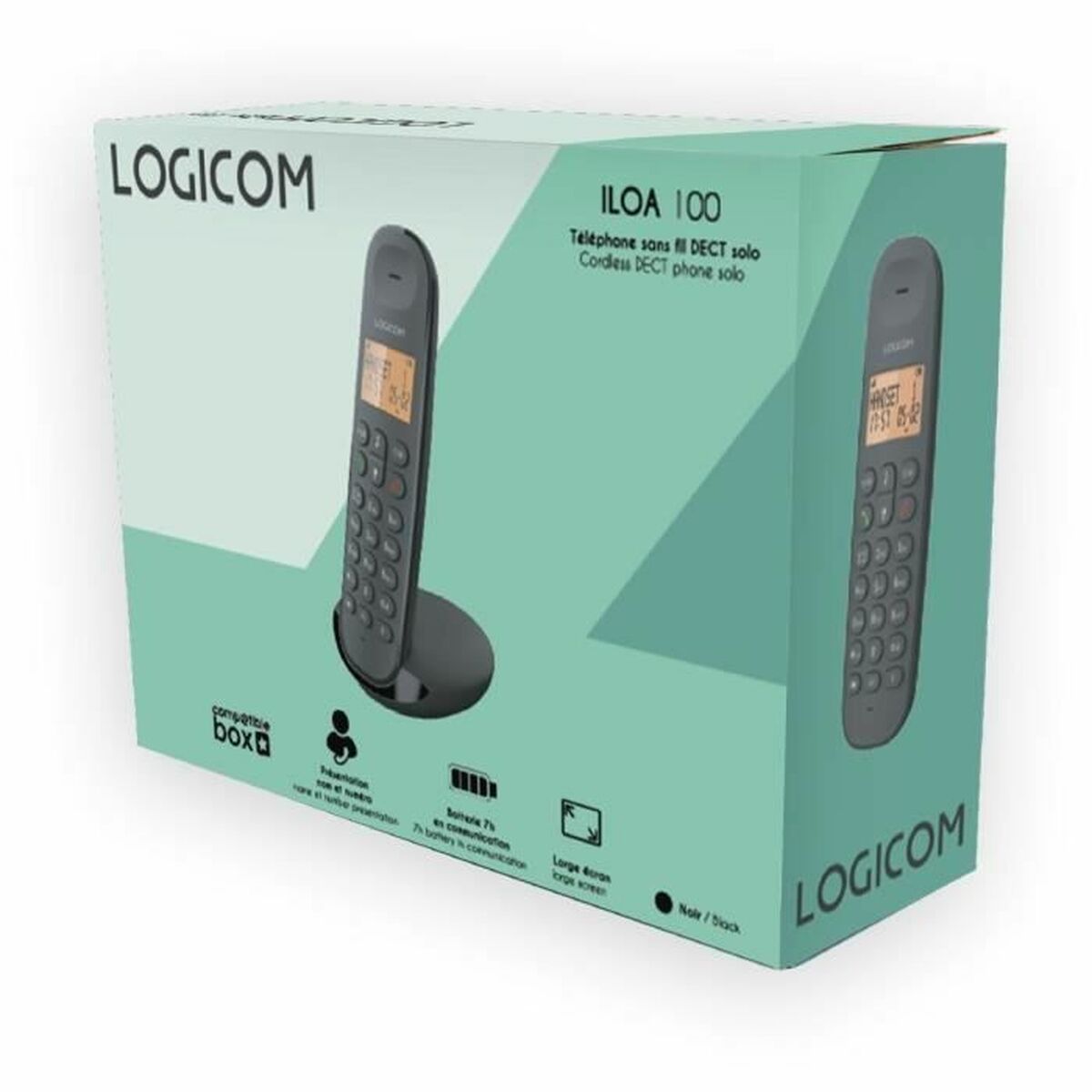 Téléphone Sans Fil Logicom ILOA 150 SOLO Gris