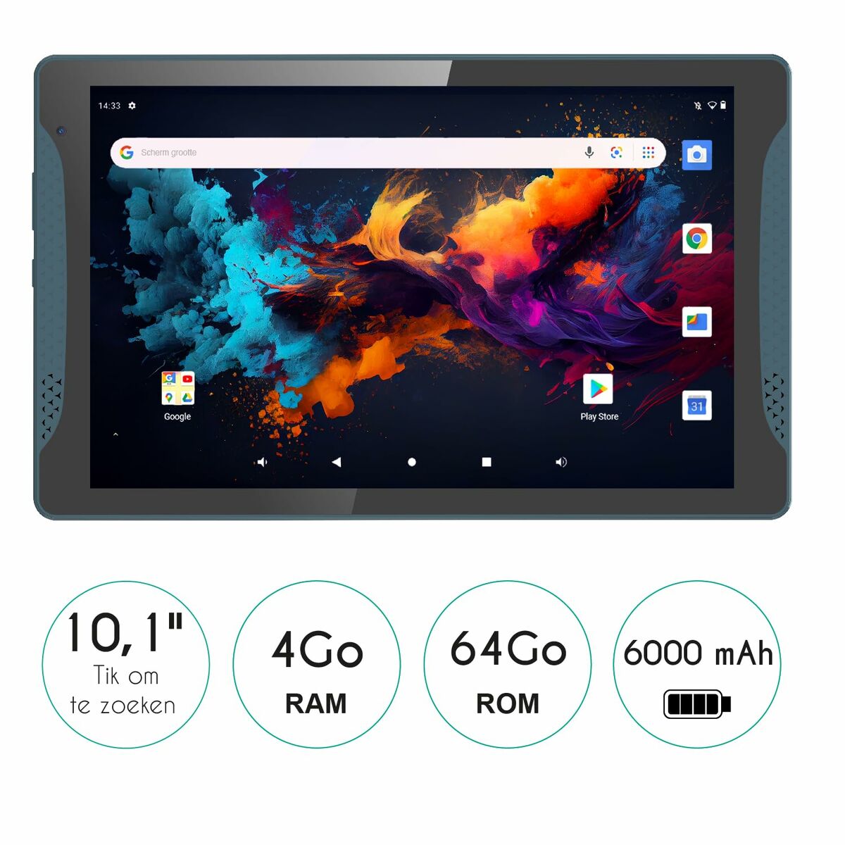 Tablette Logicom Stand Pro 2 10,1'' Quad Core 4 GB RAM 64 GB