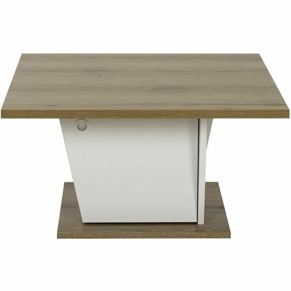 Table Basse Diagone Blanc Chêne 69 x 69 x 38 cm