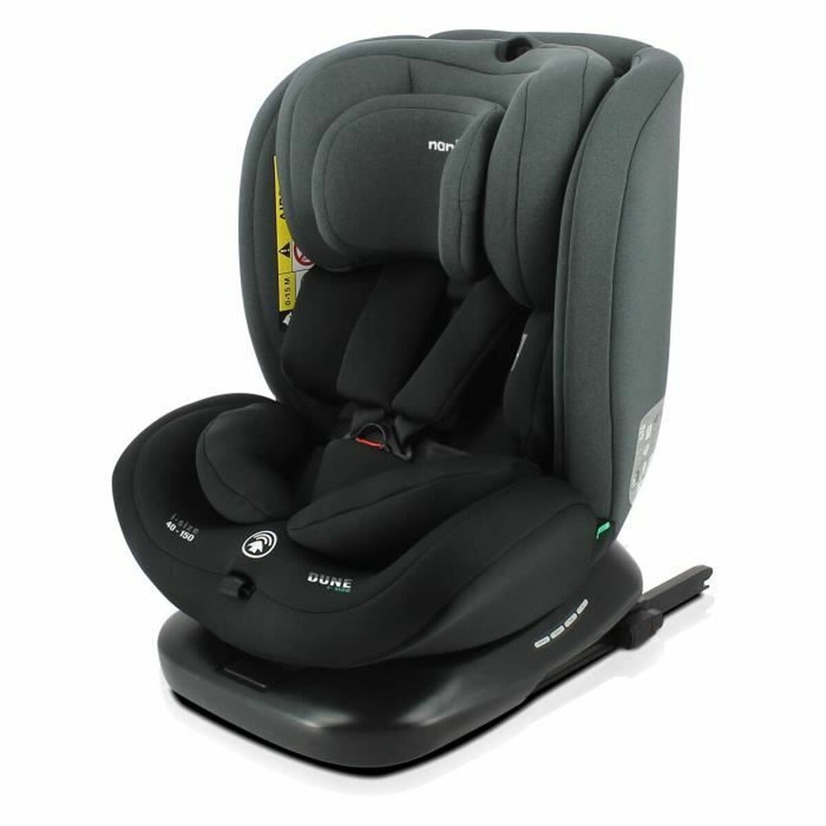 Siège de Voiture Nania Dune Noir Gris ECE R129/04 ISOFIX