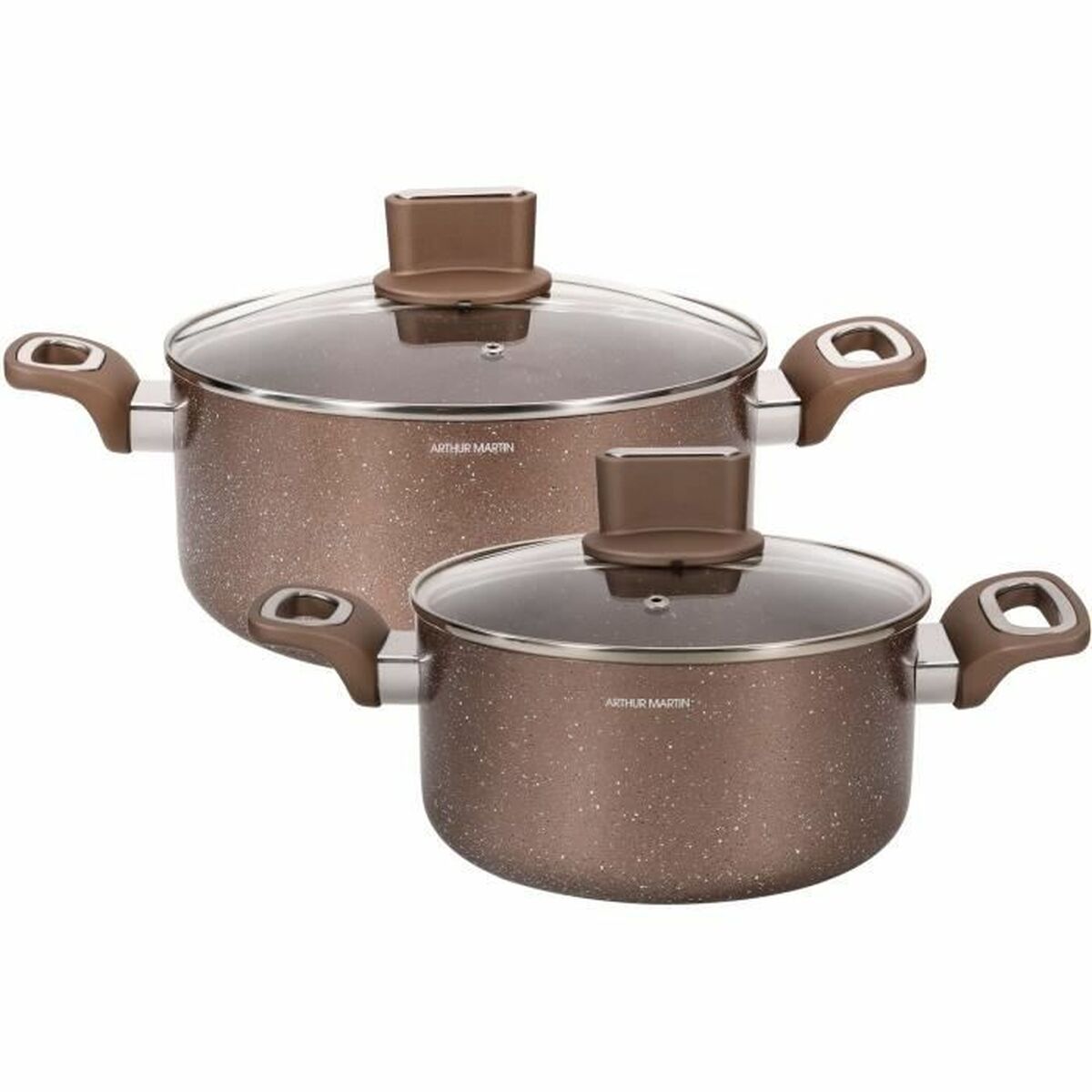 Casserole avec Couvercle Arthur Martin Rose 4,5 L 4 Pièces