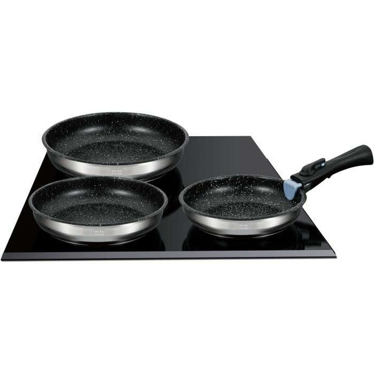 Poêle Arthur Martin Terracotta Acier inoxydable Ø 24 cm Ø 20 cm Ø 26 cm (3 Unités)