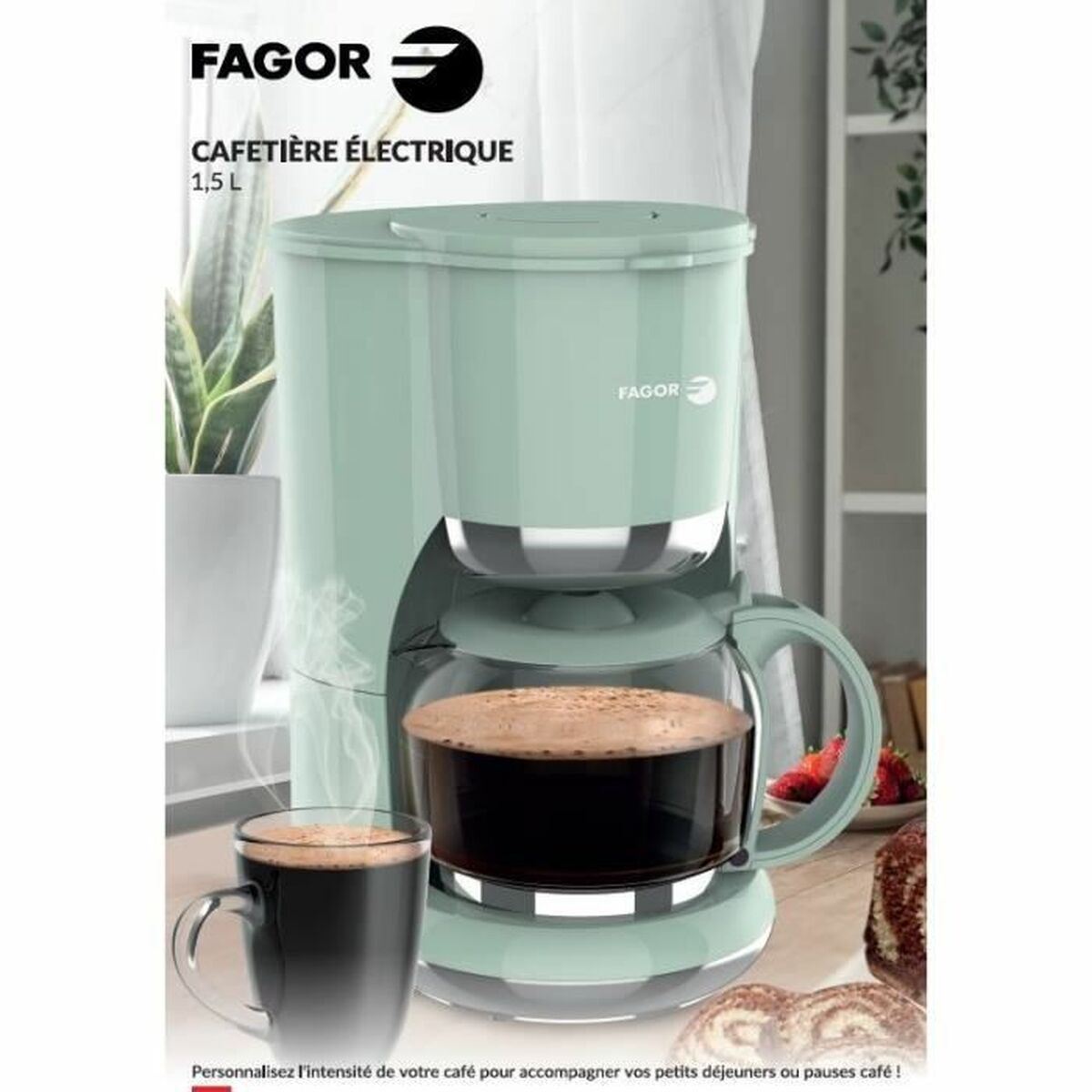 Cafetière goutte à goutte Fagor FG1560 1,5 L 12 Tasses
