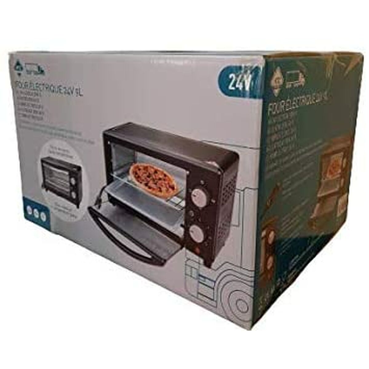 Four HTC EQUIPEMENT ELECTRIC OVEN 9 L 300 W