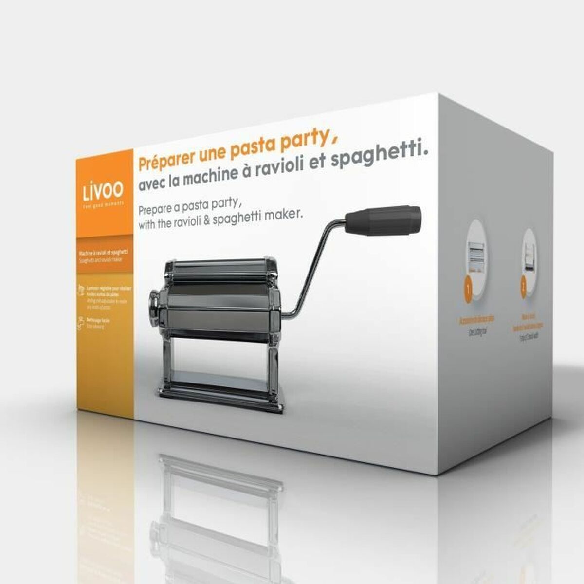 machine à pâtes Livoo MEN41 Métal Acier inoxydable