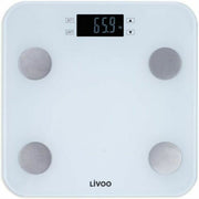 Balance Numérique de Salle de Bain Livoo DOM427W Blanc Verre trempé 180 kg