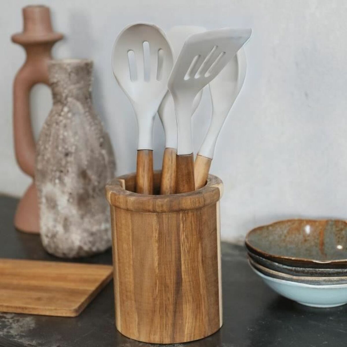 Set d'Ustensiles de Cuisine Livoo MES153G Blanc 5 Pièces (4 Unités)