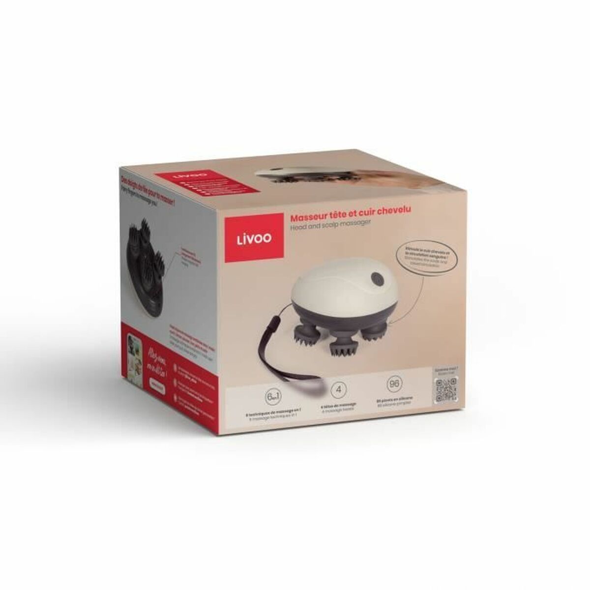 Masseur de Tête Rechargeable Livoo DOS202