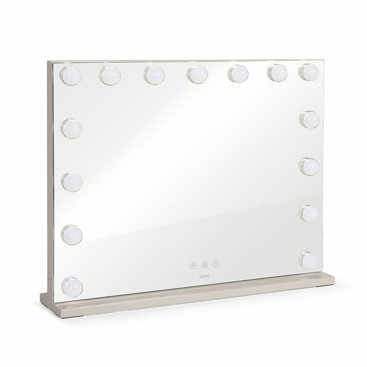 Miroir Grossissant Livoo DOS207 Blanc Miroir