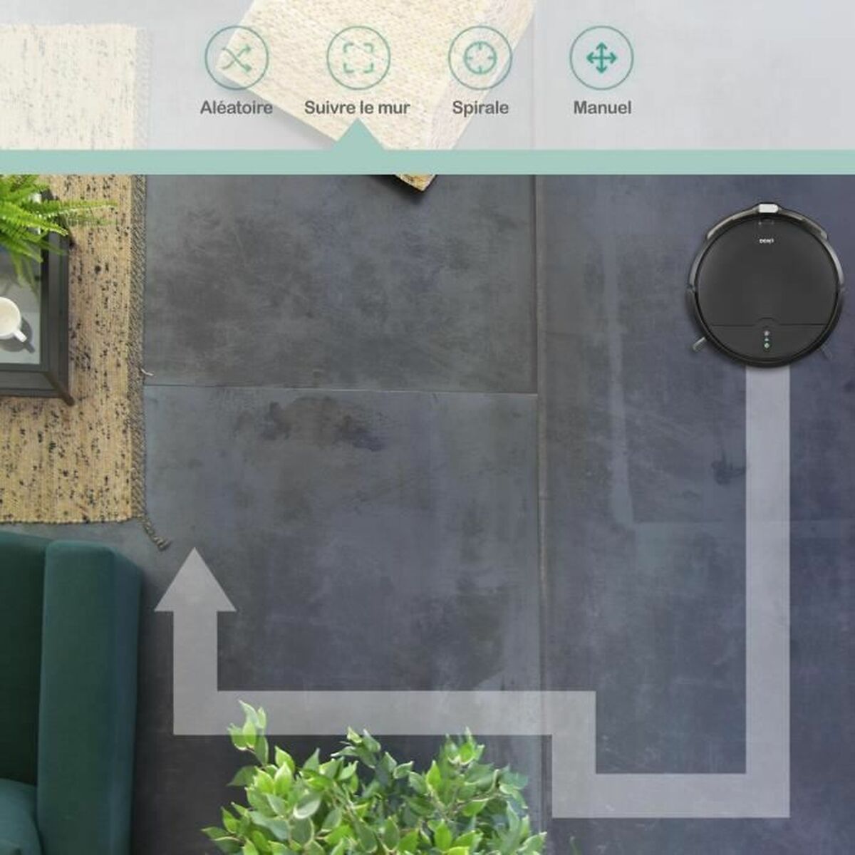 Aspirateur robot Livoo DOH145 WASH'UP