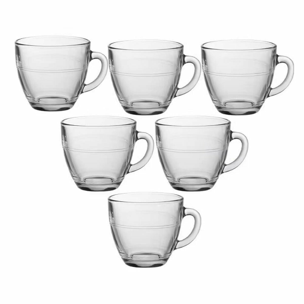 Ensemble de tasses à café Duralex Gigogne 220 ml 22 cl 6 Pièces (6 Unités)