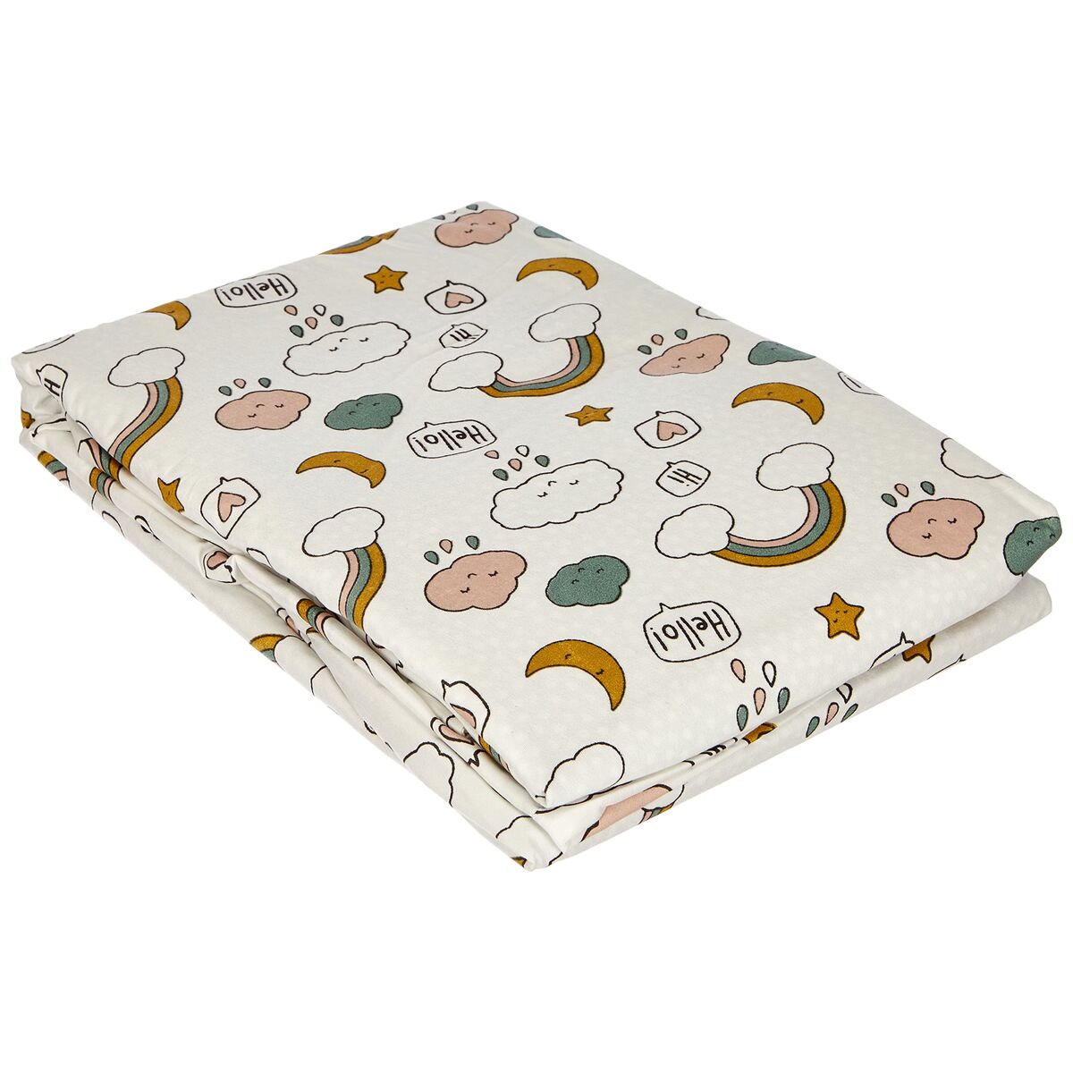 Parure de couette TODAY Blanc Lit simple 140 x 200 cm Enfant 2 Pièces