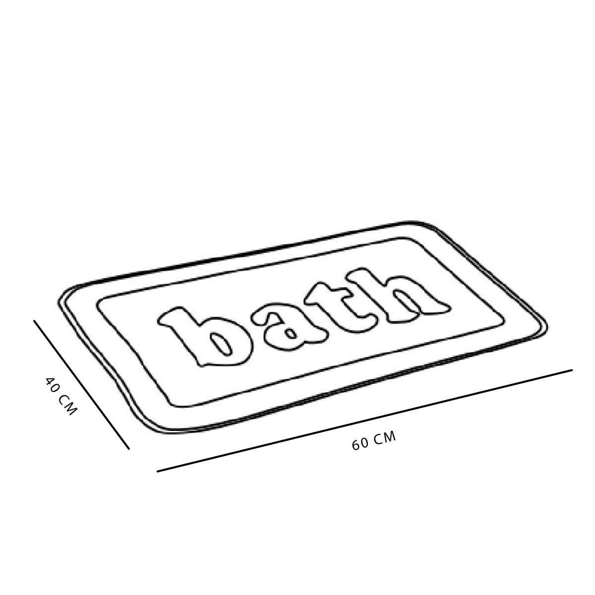 Tapis Antidérapant TODAY Noir