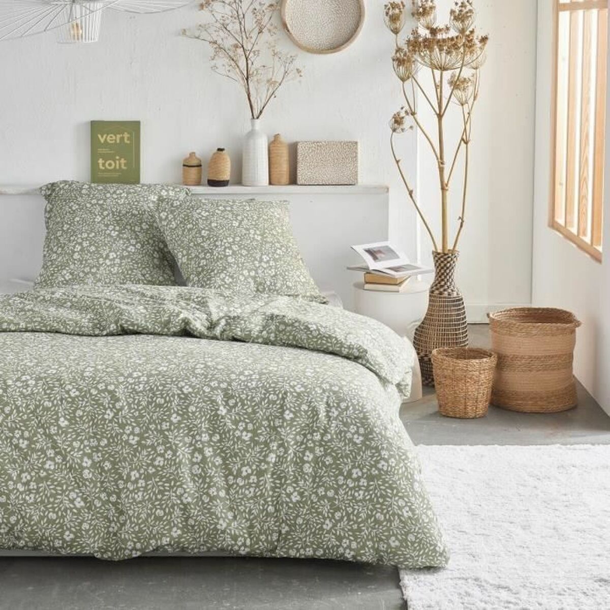 Parure de couette TODAY Vert Lit king size 2 Pièces
