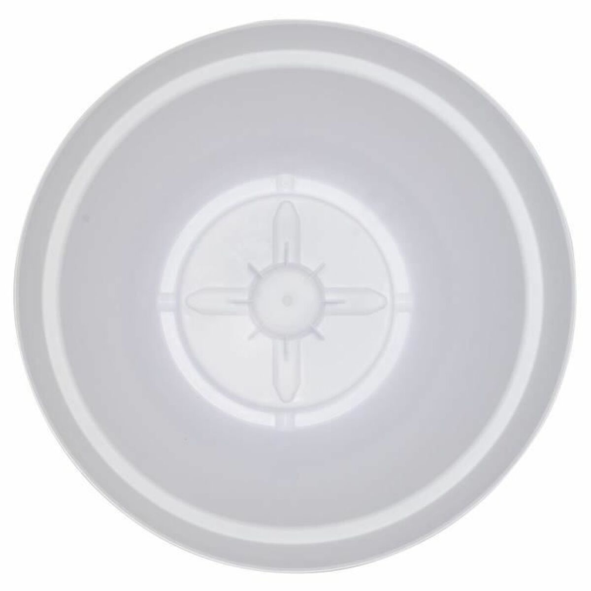 Pot Riviera Blanc Plastique Carré Ø 50 cm