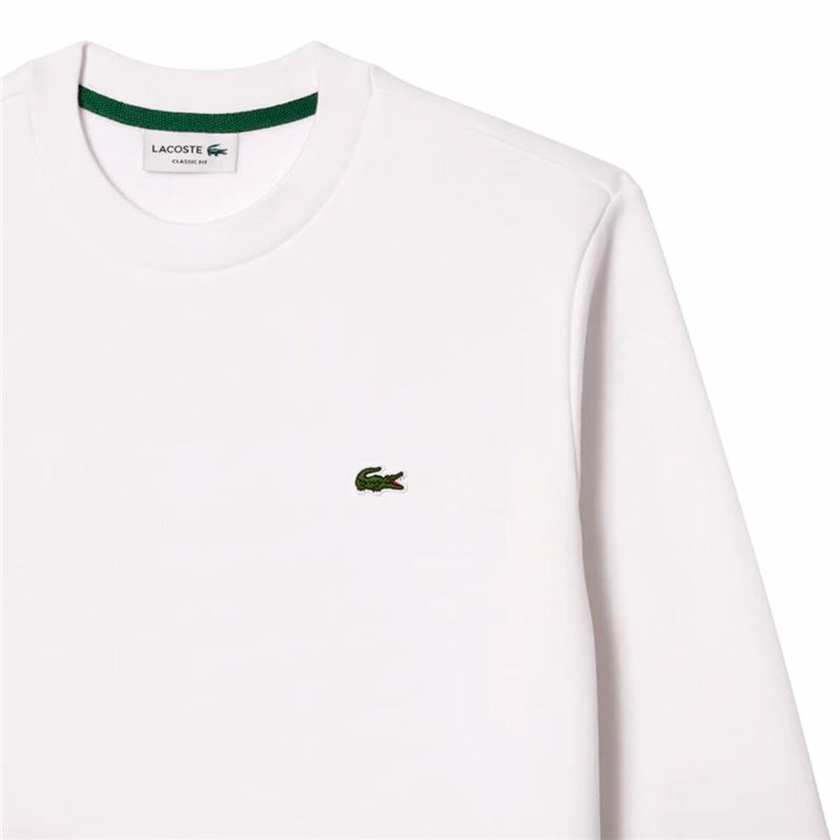 Sweat sans capuche homme Lacoste Core Performance Blanc