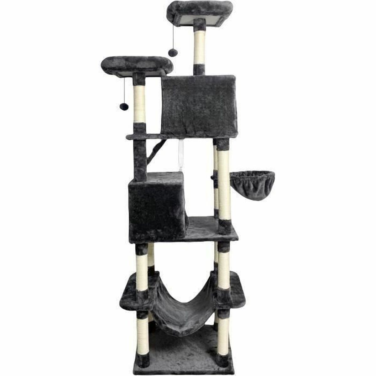 Grattoir pour Chats Taylor Dark Gris Tissu Peluche
