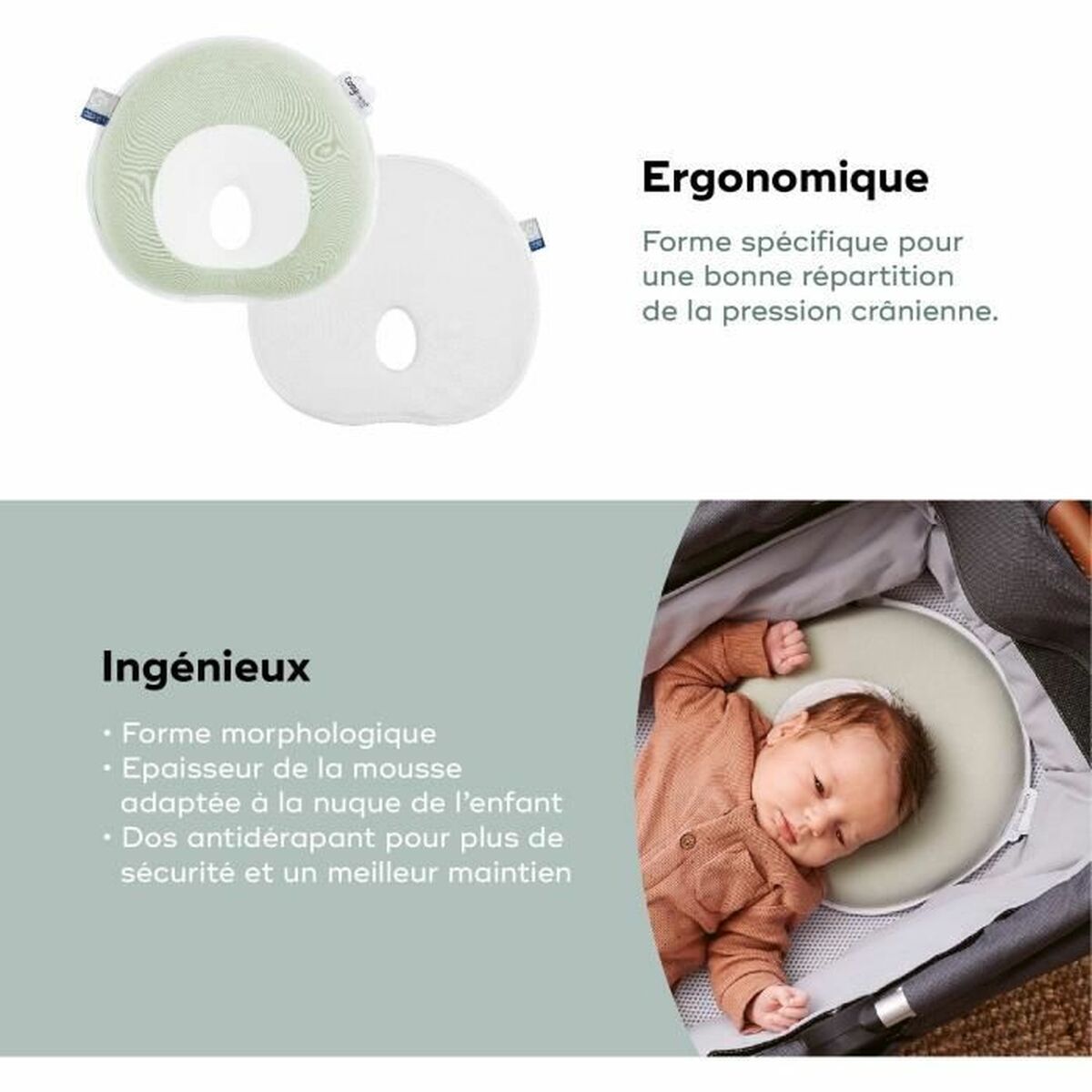 Coussin Cervical Babymoov Vert