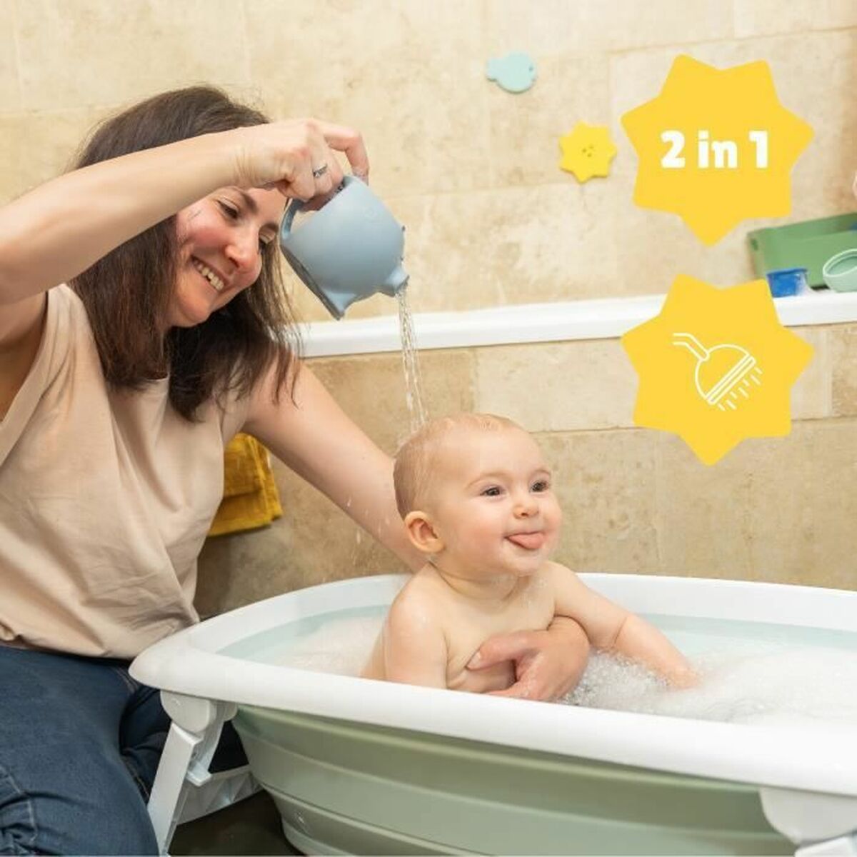 Jouet Pour le Bain Badabulle Regadera de Silicona