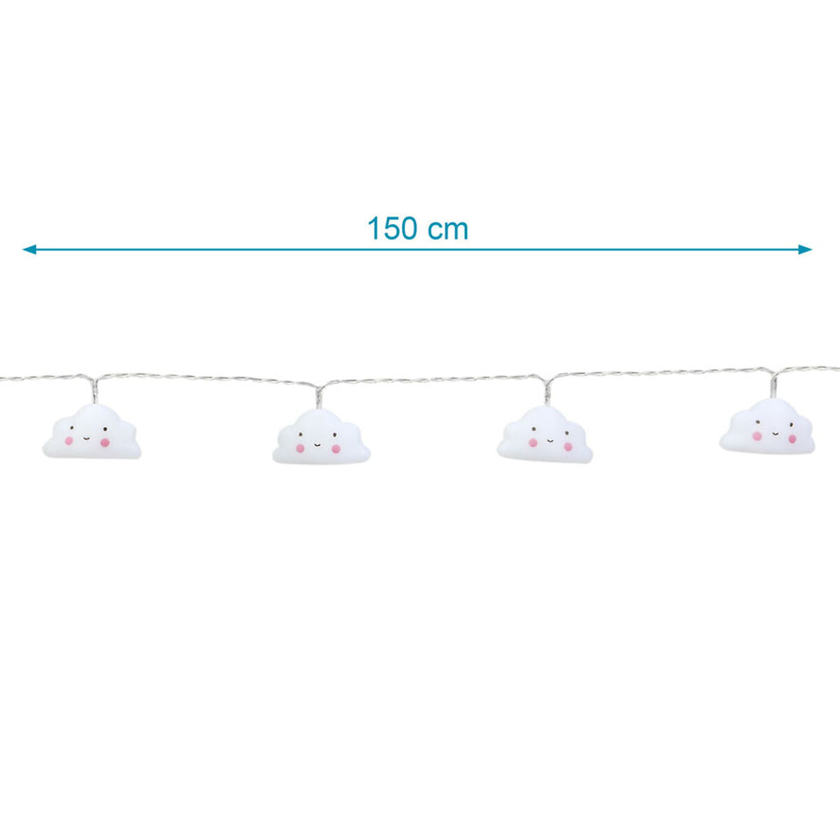 Guirlande de boules LED Nuages 150 cm