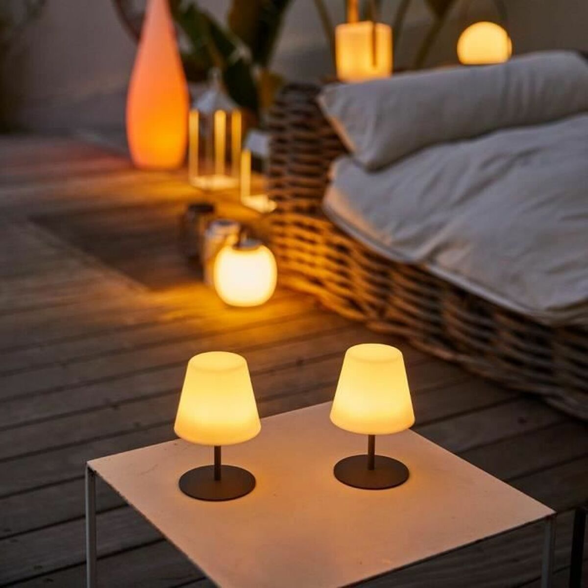 Lampe de Table LED Lumisky Gris