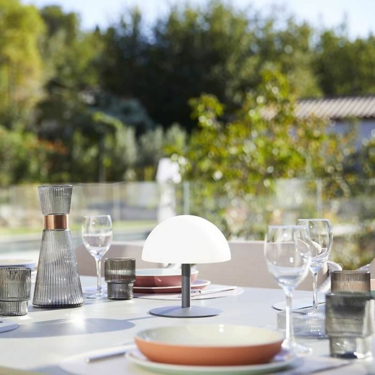 Lampe de bureau Lumisky Neptune Rock Gris foncé Plastique