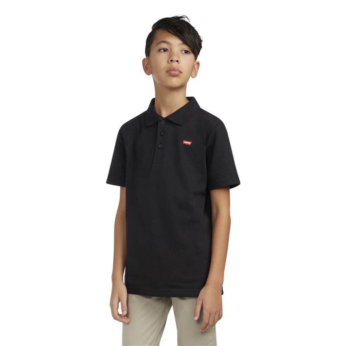 Polo à manches courtes enfant Levi's Lvb Back Neck Tape Noir