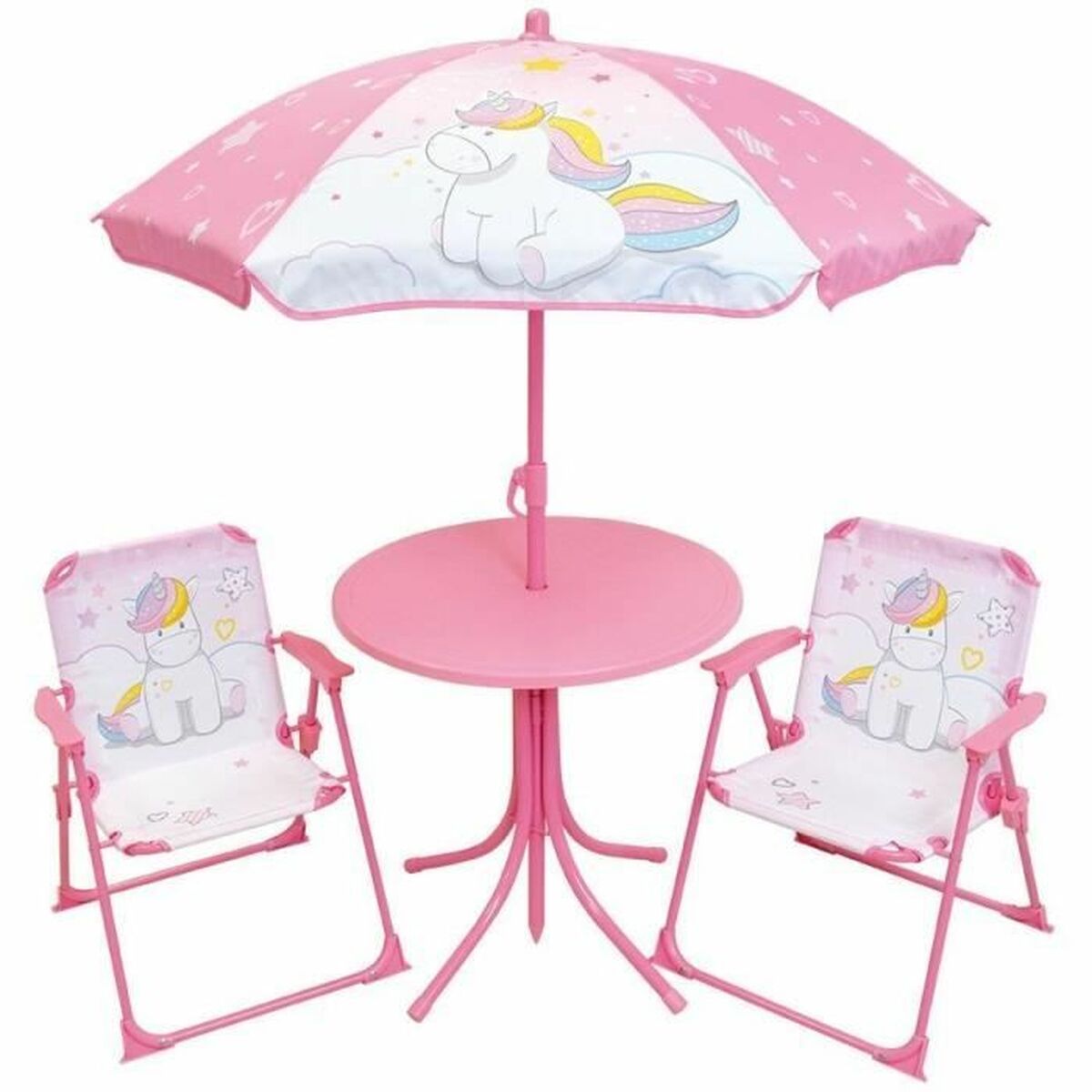 Set de Table et Chaises pour Enfants Fun House Unicorn Rose