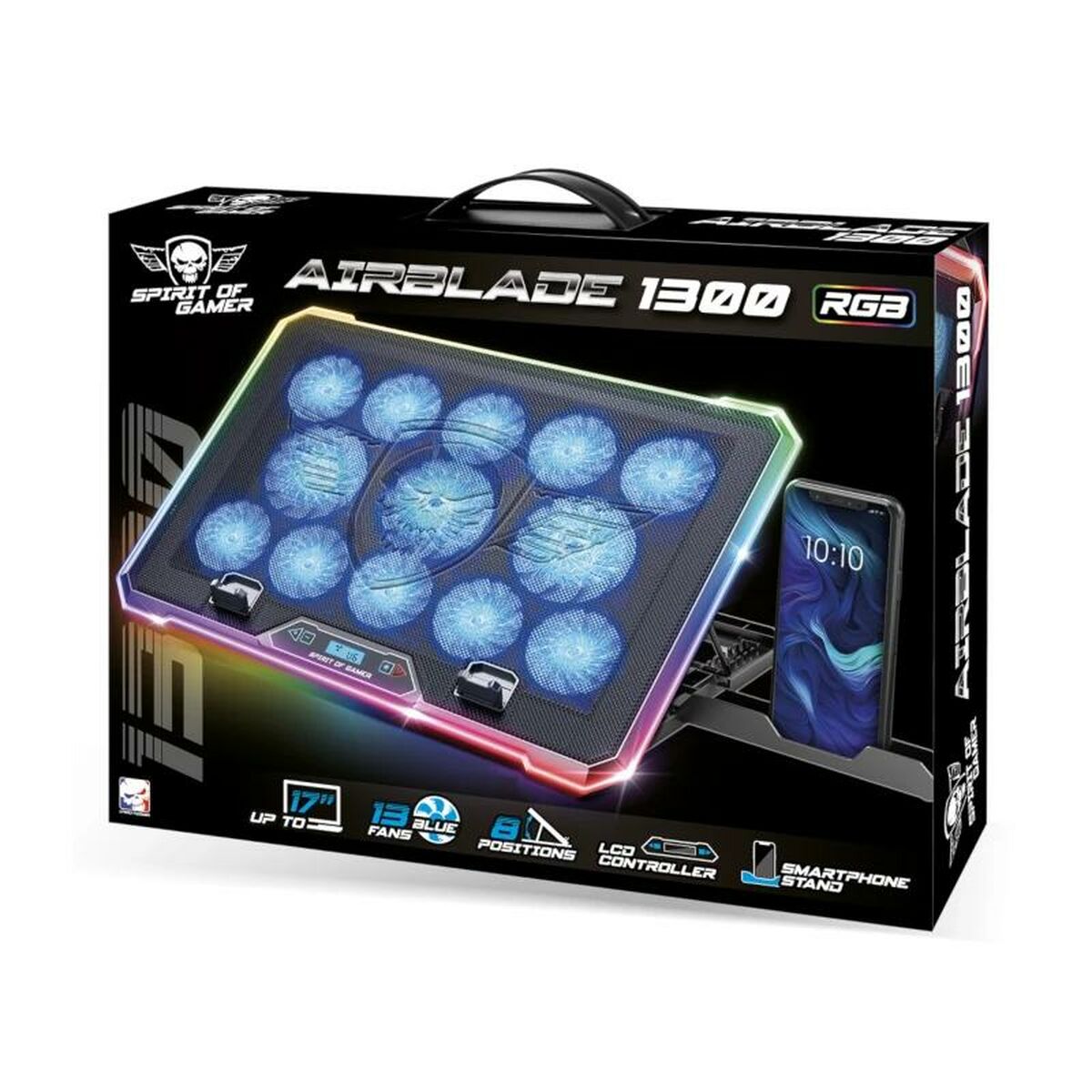 Support de refroidissement pour ordinateur portable Spirit of Gamer Airblade 1300