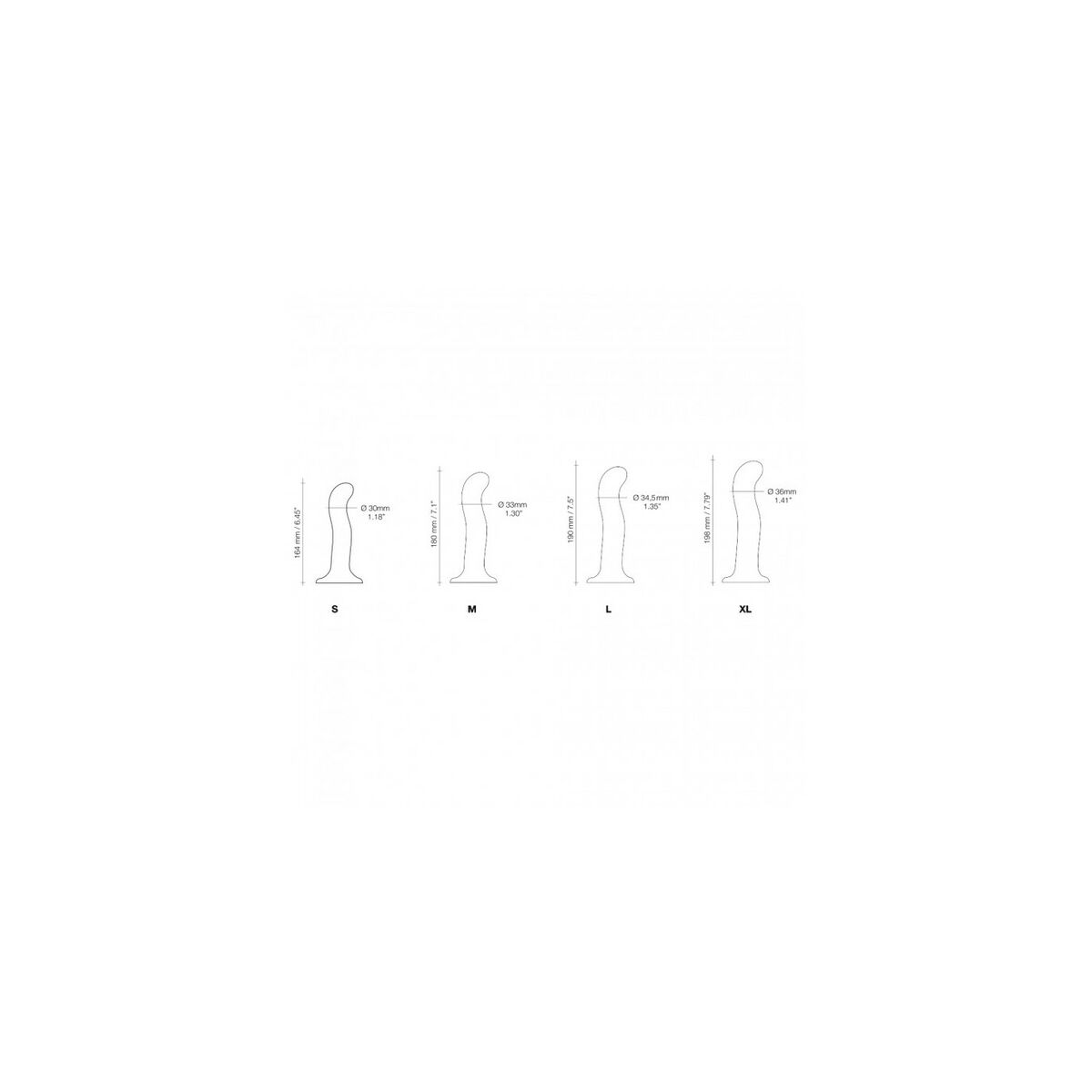 Gode Strap-on-me POINT STIMULATOR Noir XL