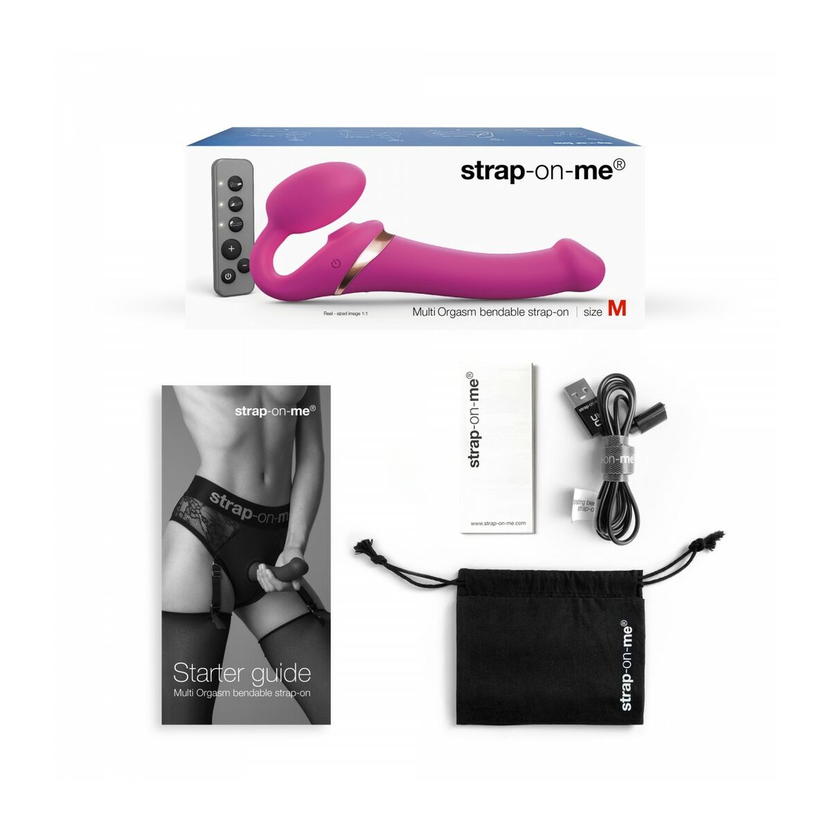 Vibromasseur Strap-on-me 6017425 Rose