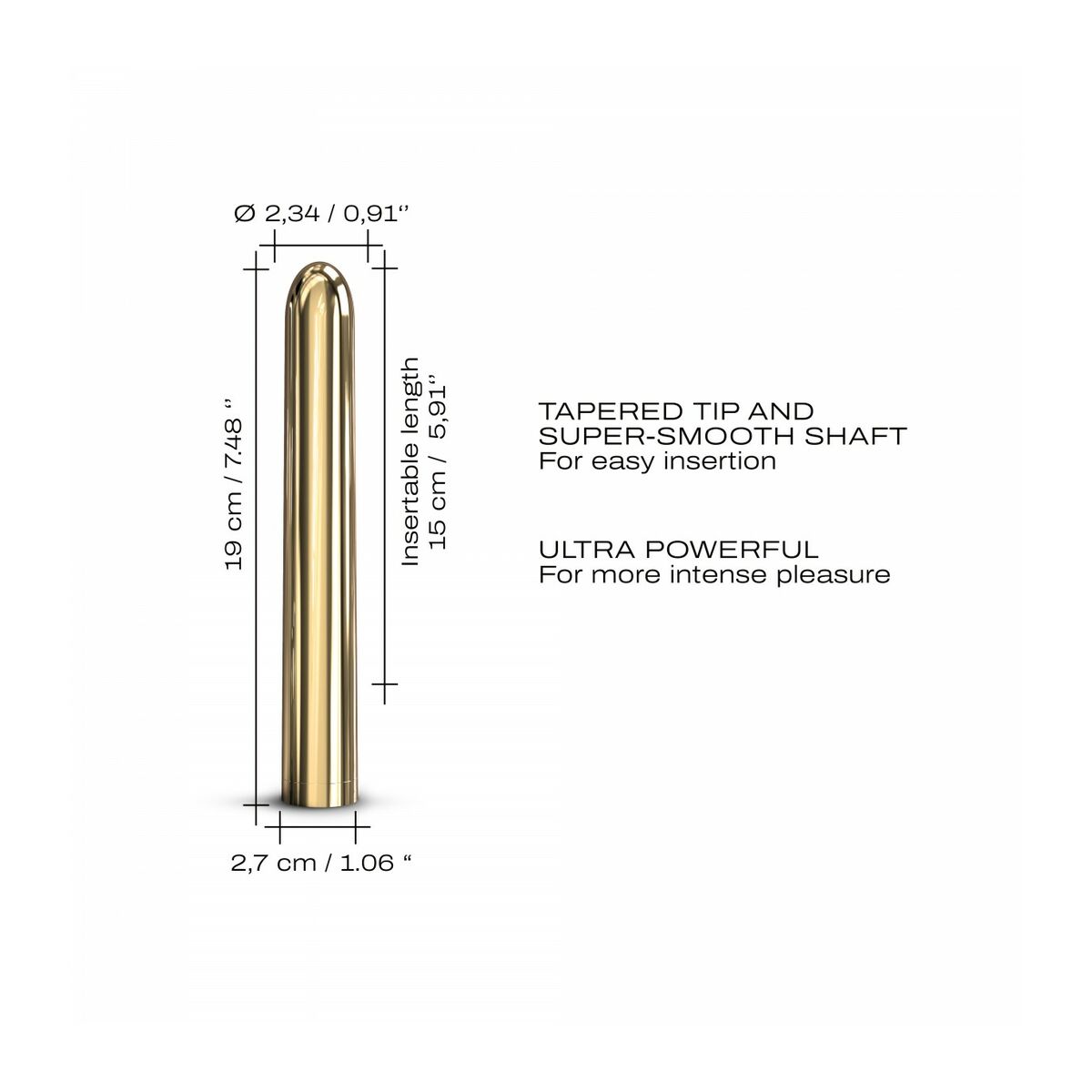 Vibromasseur Dorcel Doré