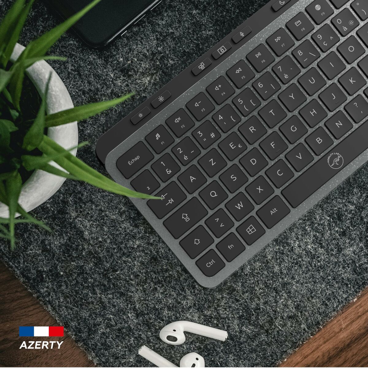 Clavier Mobility Lab KP450W Compact Noir Gris