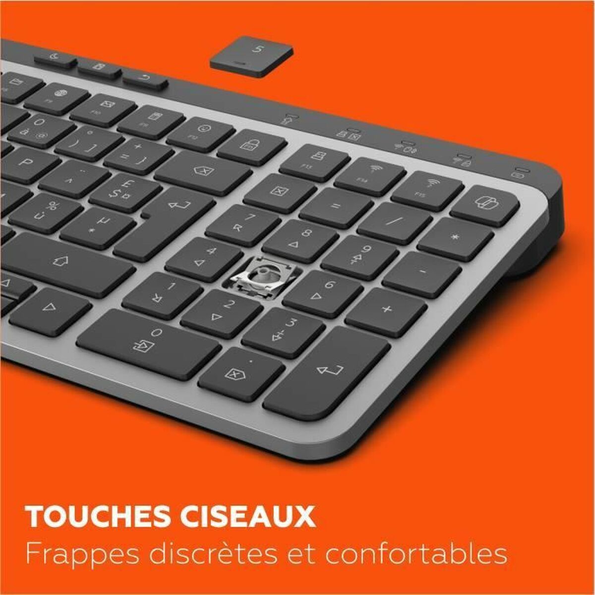 Clavier Mobility Lab KP450W Compact Noir Gris