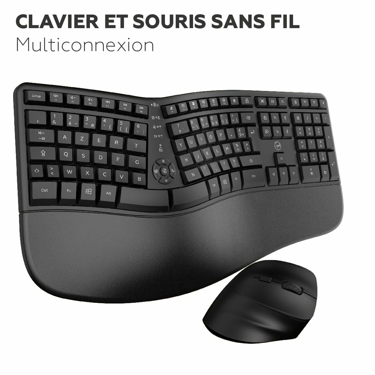 clavier et souris Mobility Lab Ergo C30W Noir