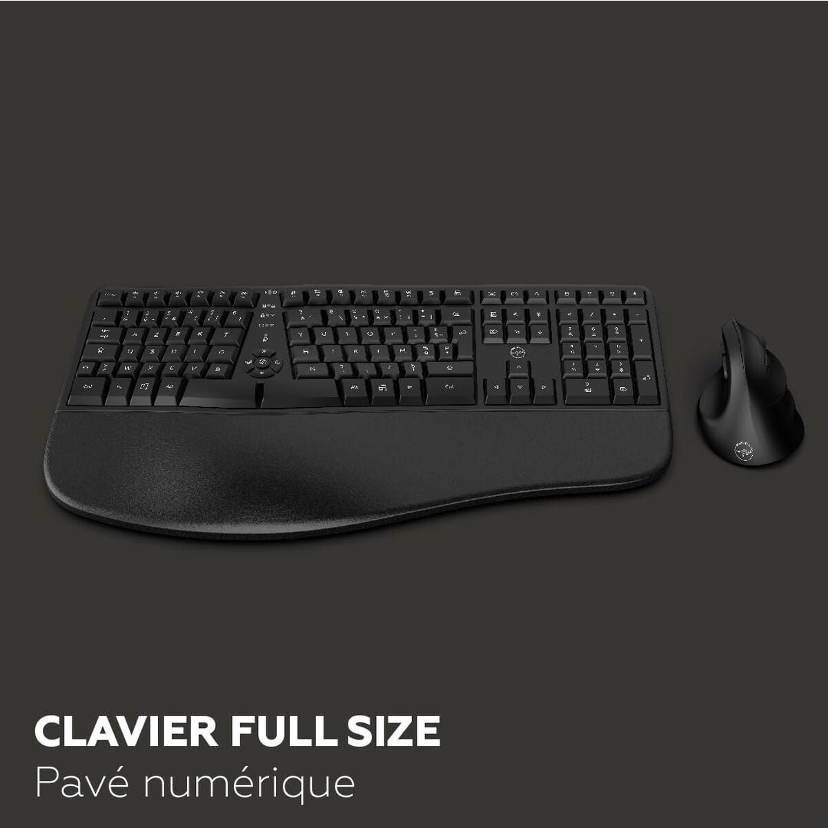 clavier et souris Mobility Lab Ergo C30W Noir