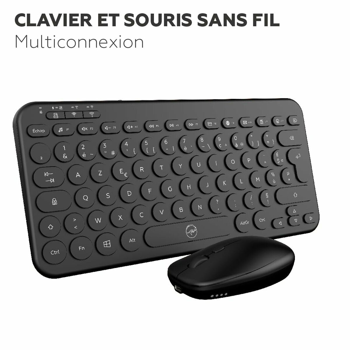 clavier et souris Mobility Lab CP420W Mini Noir AZERTY