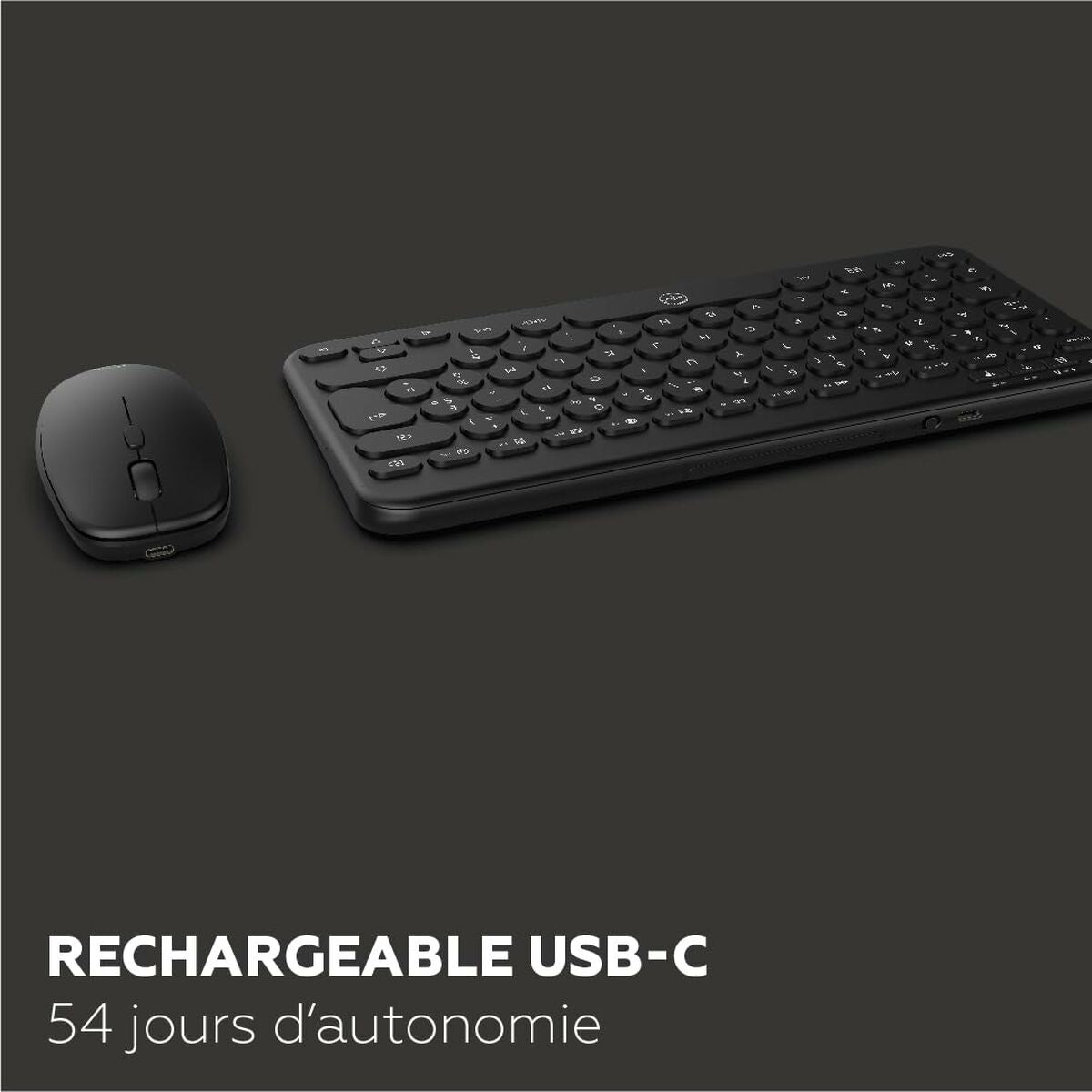 clavier et souris Mobility Lab CP420W Mini Noir AZERTY